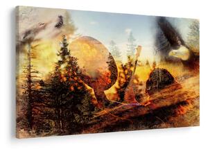 Slika - Šamanski motiv (90x60 cm)
