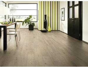 LOGOCLIC Vinto Laminat Classic Flinton (Rustikalni pod, 1.288 x 195 x 8 mm) + BAUHAUS jamstvo 20 godina