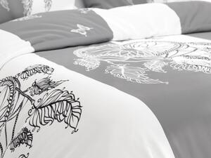 Pamučna posteljina TIRSO sivo-bijela Dimenzije posteljine: 70 x 90 cm | 140 x 220 cm