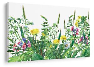 Slika - Slikano livadsko cvijeće (90x60 cm)