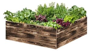 ATMOWOOD Drvena podignuta gredica 120 x 120 x 40 cm - pougljena