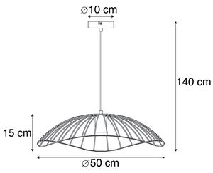 Dizajn viseća svjetiljka crna 50 cm - Pua