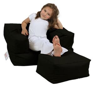 Atelier Del Sofa Vreća za sjedenje, Kids Single Seat Pouffe - Black