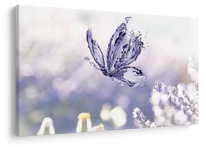 Slika - Leptir i lavanda (90x60 cm)