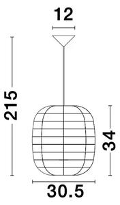 MELODY VISILICA E27 /IP20/RATAN NL9858719