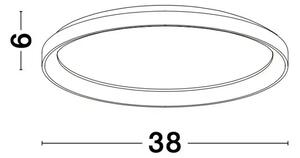 PERTINO PLAFONSKA SVJETILJKA LED 30W/3000K/1785lm/DIMM/IP20/BIJELA NL9853671