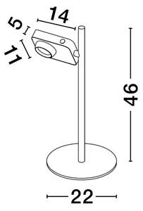 KEDROS STOLNA LAMPA LED/3000K/9W/717Lm/BIJELA NL9870033