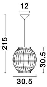 GRIFFIN VISILICA E27 /IP20/OSUŠENA TRAVA NL9858720
