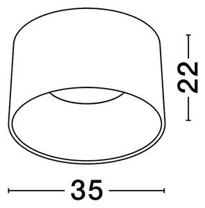 ATIL PLAFONJERA LED/3000K/24W/1268Lm/CRNA NL9870011