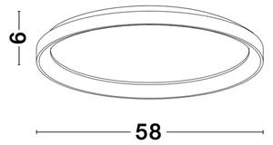 PERTINO PLAFONSKA SVJETILJKA LED 50W/3000K/3134lm/DIMM/IP20/CRNA NL9853676