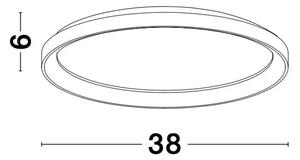 PERTINO PLAFONSKA SVJETILJKA LED 30W/3000K/1785lm/DIMM/IP20/CRNA NL9853672