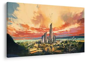 Slika - Oslikani grad (90x60 cm)