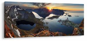 Slika - Planinski pejzaž, Norveška (120x50 cm)