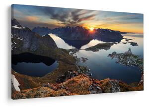 Slika - Planinski pejzaž, Norveška (90x60 cm)