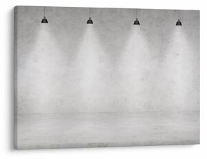 Slika - Betonski zid sa svjetlima (70x50 cm)