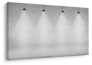Slika - Betonski zid sa svjetlima (90x60 cm)