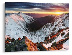 Slika - Zimska planinska panorama (70x50 cm)