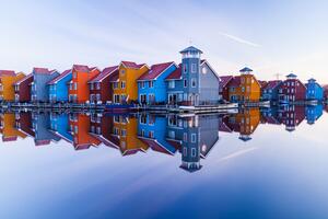 Fotografija Colored homes, Ton Drijfhamer