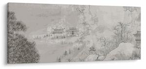 Slika - kineski krajolik (120x50 cm)