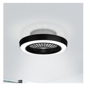 Eglo 35096 - LED Prigušivi stropni ventilator SAZAN LED/37,8W/230V crna + DU