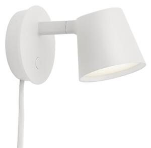 Zidne Svjetiljka Muuto, prigušiv, Bijela, Dnevna soba, Aluminij
