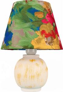 Stolna lampa 1xE27/40W/230V bijela/šarena