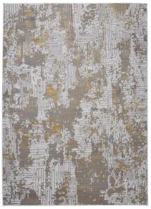 Moderan sivi tepih sa zlatnim motivom Širina: 140 cm | Duljina: 200 cm