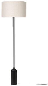Podne Lampa GUBI, prigušiv, Crno, Dnevna soba, Mramor