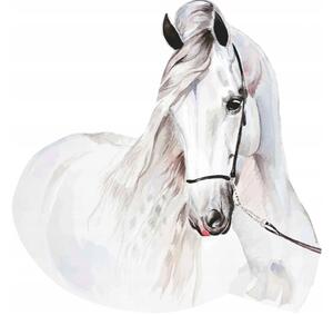 Zidna naljepnica s motivom bijelog konja 100 x 100 cm