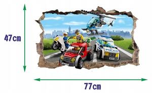 Jedinstvena LEGO zidna naljepnica s 3D efektom 47 x 77 cm
