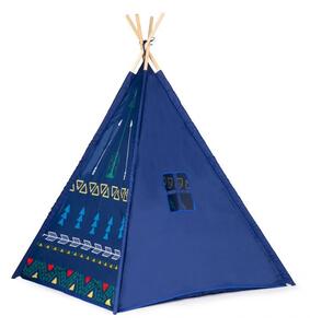 Teepee šator, kućica za djecu u plavoj boji
