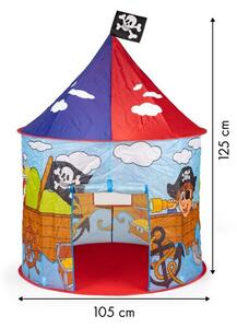 Dječji šator za igru gusarskog dizajna