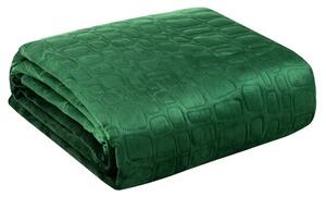 Dizajnerski prekrivač SALVIA made of fine green velvet Širina: 280 cm | Duljina: 260 cm