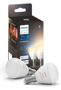 PHILIPS HUE pametna LED žarulja White Ambiance LUSTER E14 (2 kom) 8719514491168