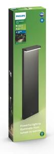 PHILIPS vanjska LED svjetiljka BUSTAN POST ANTHRACITE 2X4.5W 16486/93/P0