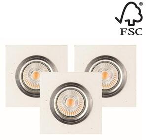Spot-Light 2515337 - SET 3x LED Ugradbena svjetiljka VITAR 1xGU10/5W/230V beton
