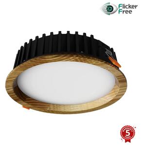 APLED - LED Ugradbena RONDO WOODLINE LED/6W/230V 3000K pr. 15 cm jasen masivni