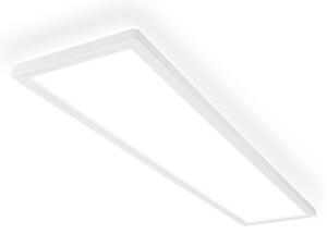 Briloner LED stropna svjetiljka Tava A, 98x20 cm, plastika, bijela, Bijela, Dnevni boravak/blagovaonica, Plastika