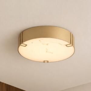 Searchlight Stropna LED svjetiljka Marmo, zlatne boje, metal, IP44, 3.000 K, prigušiva, Zlato / mjed, kupaonica, Metal
