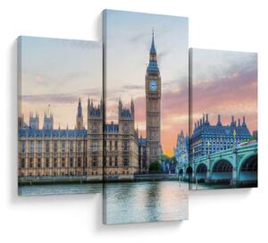 Slika - London u pastelnim bojama (90x60 cm)