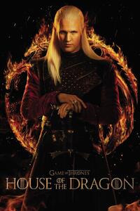 Umjetnički plakat House of Dragon - Daemon Targaryen, (26.7 x 40 cm)