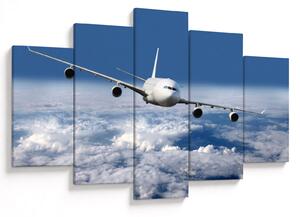 Slika - Avion u oblacima (150x105 cm)