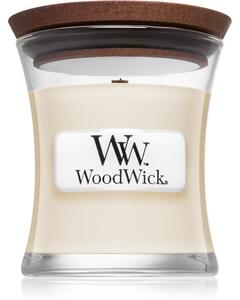 Woodwick White Tea & Jasmine mirisna svijeća s drvenim fitiljem 85 g