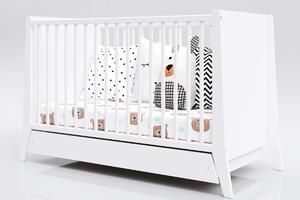 Dječji krevetić Cosmo 120x60 - bijeli 120x60 cm krevet +prostor za skladištenje