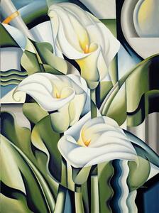 Abel, Catherine - Reprodukcija umjetnosti Cubist Lilies, (30 x 40 cm)