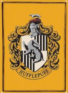 Metalni znak Harry Potter - Hufflepuff, (15 x 21 cm)