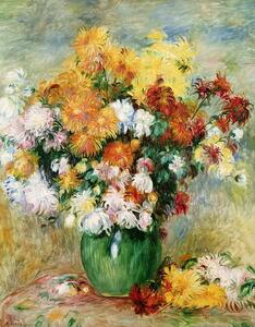 Pierre Auguste Renoir - Reprodukcija umjetnosti Bouquet of Chrysanthemums, c.1884, (30 x 40 cm)