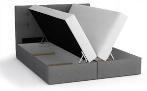 Zondo Bračni krevet Boxspring 140x200 cm Waller (s podnicom i madracem) (tamno siva). 1007715