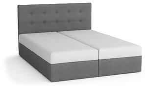 Zondo Bračni krevet Boxspring 160x200 cm Karum(s podnicom i madracem) (tamno siva). 1007784