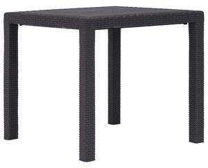 VidaXL Vrtni stol smeđi 79 x 79 x 72 cm plastika s izgledom ratana